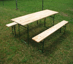 Bierzeltgarnitur 70cm Tisch