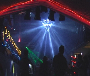 Helios, Laser Gr�n, Lichtschlangen